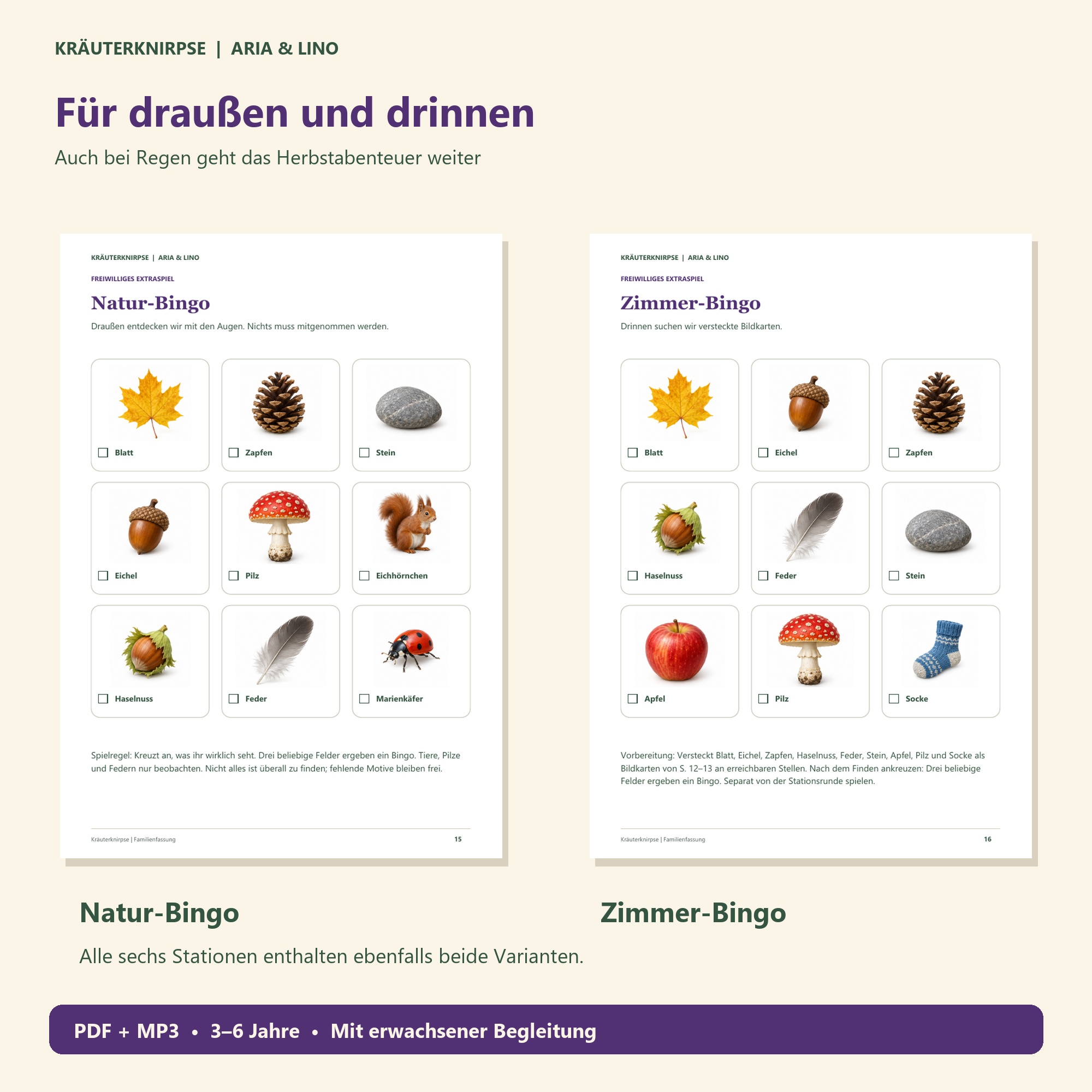 Für draussen und drinnen — beide Varianten sind erklärt