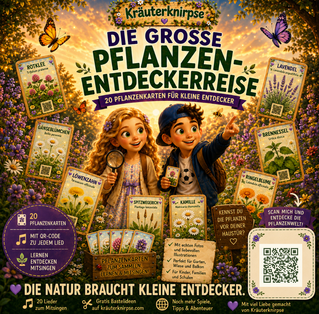 Die grosse Pflanzen-Entdeckerreise — 20 Pflanzen-Karten für kleine Entdecker