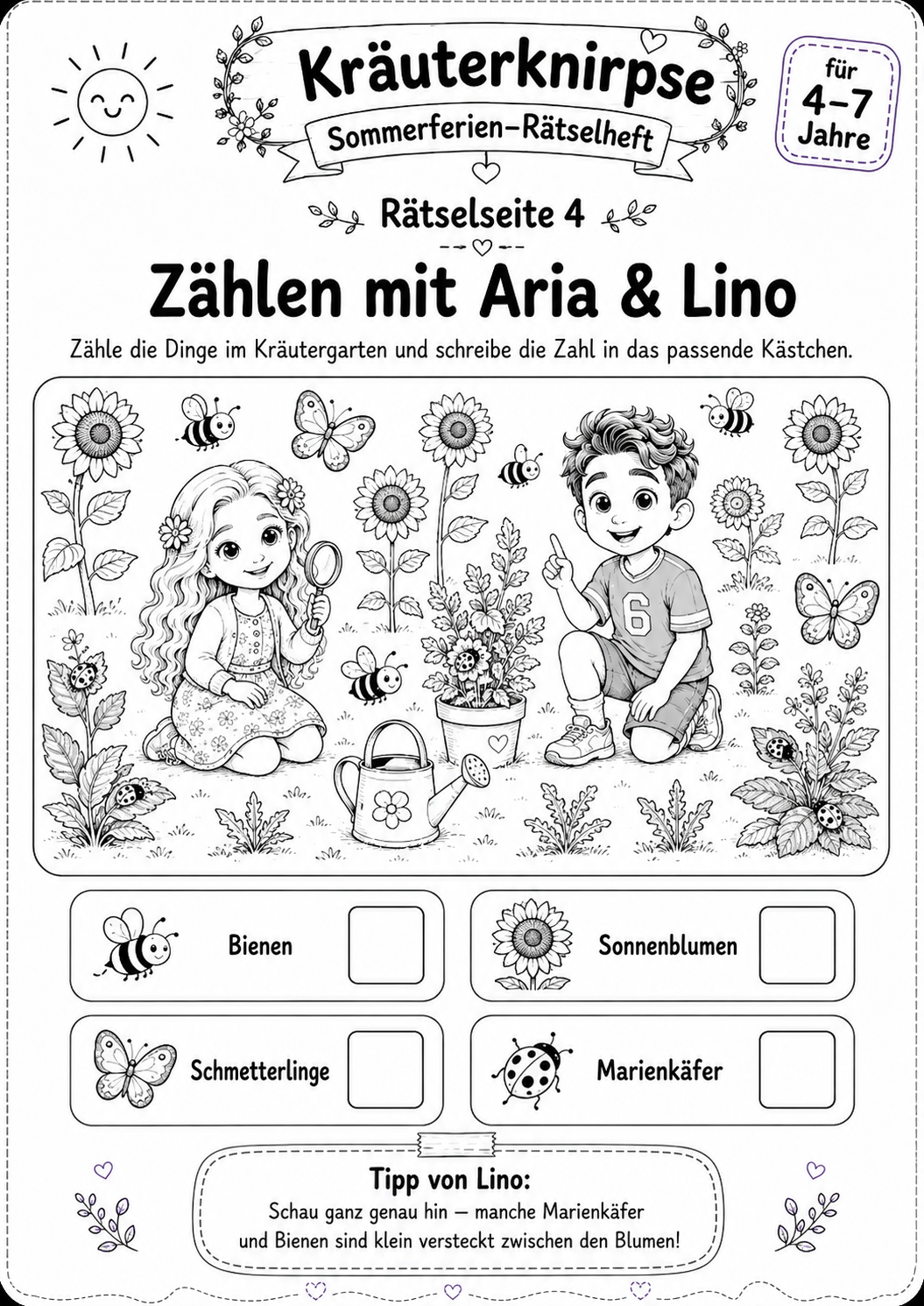 Beispiel-Seite Zählen