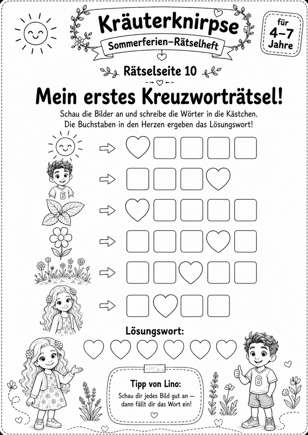 Beispiel-Seite Kreuzworträtsel